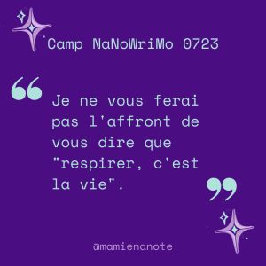 13/07/2023 – Respirer